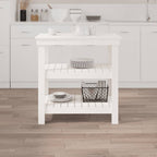 Vidaxl werkbank 78,5x50x80 cm massief grenenhout wit