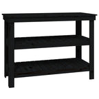 Vidaxl werkbank 110,5x50x80 cm massief grenenhout zwart