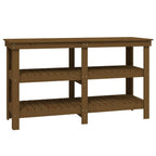 Vidaxl werkbank 142,5x50x80 cm massief grenenhout honingbruin