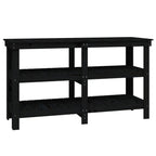 Vidaxl werkbank 142,5x50x80 cm massief grenenhout zwart