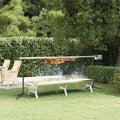 Vidaxl barbecue grill- en bakset automatisch roestvrij staal