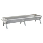 Vidaxl barbecueplaat 158x42x31 cm roestvrij staal zilverkleurig