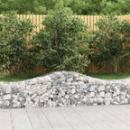 Vidaxl schanskorf gewelfd 200x50x40 60 cm gegalvaniseerd ijzer