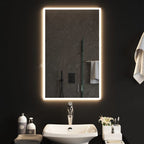Vidaxl badkamerspiegel led 50x80 cm