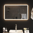 Vidaxl badkamerspiegel led 50x80 cm