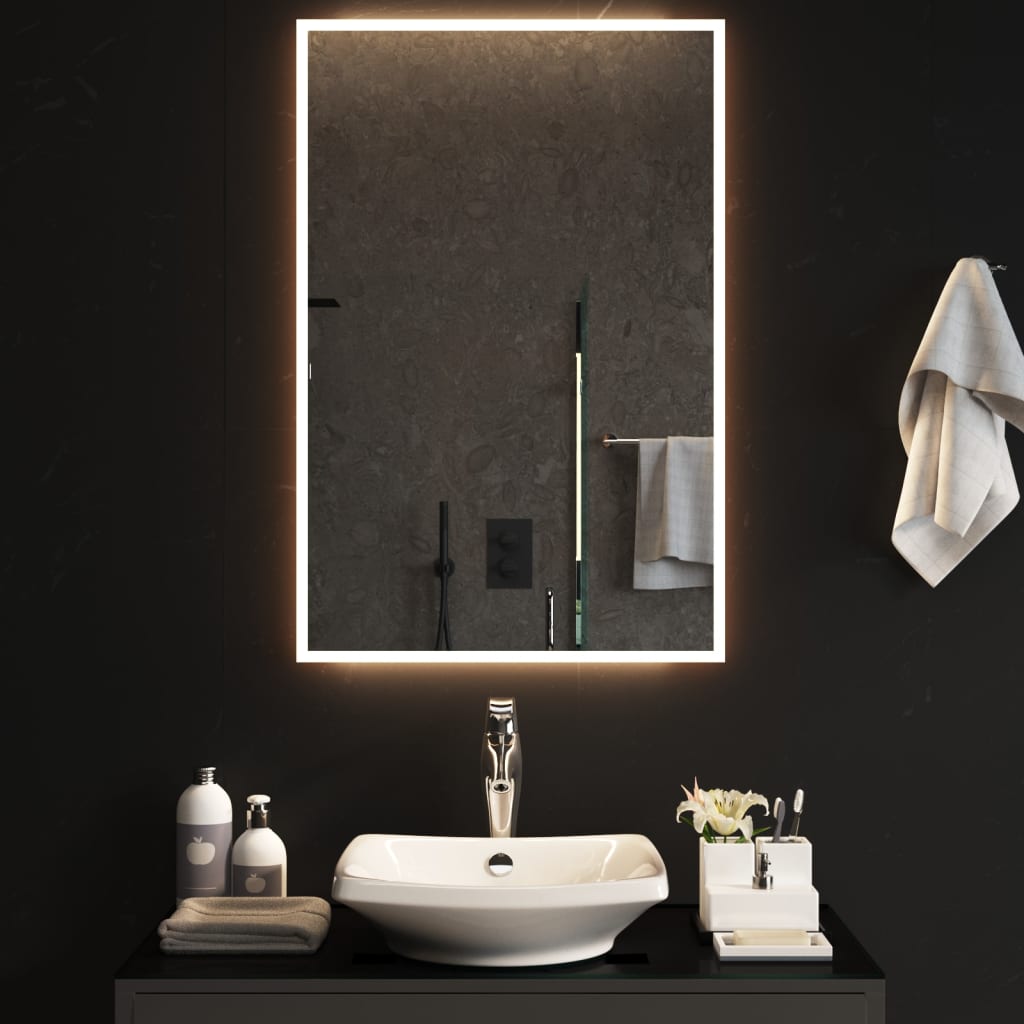 Vidaxl badkamerspiegel led 60x90 cm