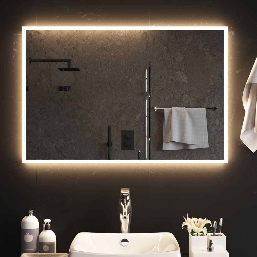 Vidaxl badkamerspiegel led 60x90 cm