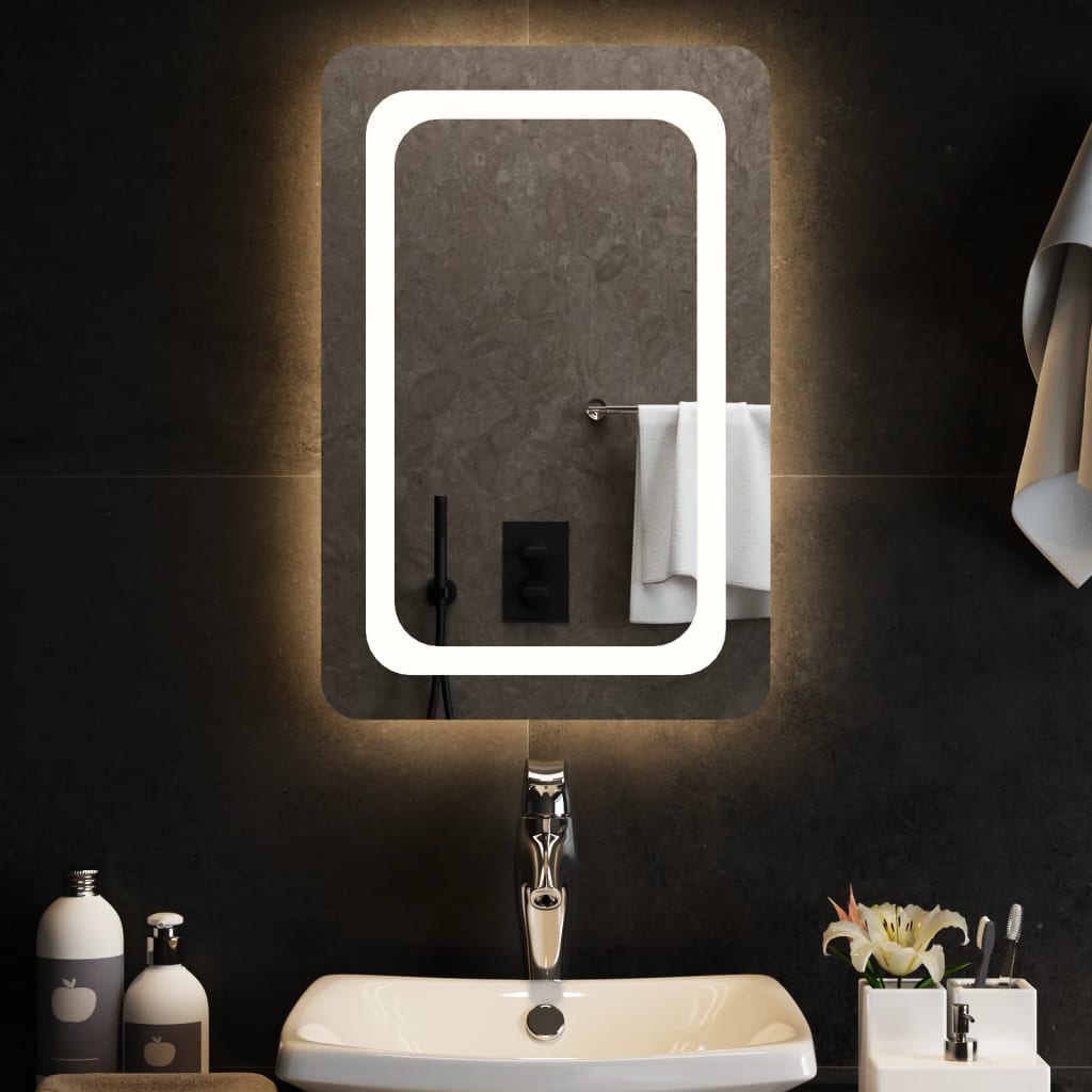 Vidaxl badkamerspiegel led 40x60 cm