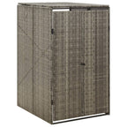 Vidaxl containerberging enkel 70x80x117 cm poly rattan grijs