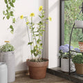 Vidaxl plantenstaken 20 st 61 cm staal donkergroen