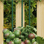 Vidaxl plantenstaken 30 st 90 cm staal groen