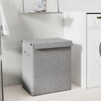 Vidaxl wasmand inklapbaar 51x34,5x59 cm kunstlinnen grijs