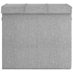 Vidaxl wasmand inklapbaar 64,5x34,5x59 cm kunstlinnen grijs
