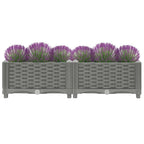 Vidaxl plantenbak verhoogd 80x40x23 cm polypropeen