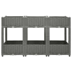 Vidaxl plantenbak verhoogd 120x40x71 cm polypropeen