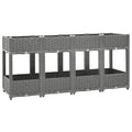 Vidaxl plantenbak verhoogd 160x40x71 cm polypropeen