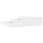 Vidaxl plantenbak 107x107x27 cm massief grenenhout wit