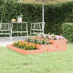 Vidaxl plantenbak 107x107x27 cm massief douglashout