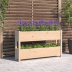 Vidaxl plantenbak 112x25x66 cm massief grenenhout