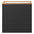Vidaxl plantenbak 80x40x80 cm poly rattan zwart