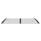 Vidaxl deurluifel 150x100 cm polycarbonaat zwart