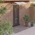 Vidaxl deurluifel 150x100 cm polycarbonaat zwart