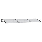 Vidaxl deurluifel 300x100 cm polycarbonaat zwart