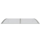 Vidaxl deurluifel 150x100 cm polycarbonaat grijs