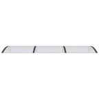 Vidaxl deurluifel 300x75 cm polycarbonaat zwart en transparant