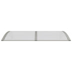 Vidaxl deurluifel 150x75 cm polycarbonaat grijs