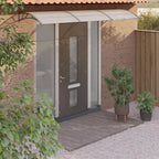 Vidaxl deurluifel 300x75 cm polycarbonaat grijs