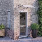 Vidaxl deurluifel grijs en transparant 80x75 cm polycarbonaat