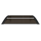 Vidaxl deurluifel zwart 80x75 cm polycarbonaat