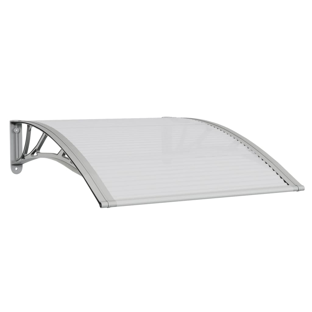 Vidaxl deurluifel grijs en transparant 100x75 cm polycarbonaat