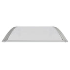 Vidaxl deurluifel grijs en transparant 100x75 cm polycarbonaat