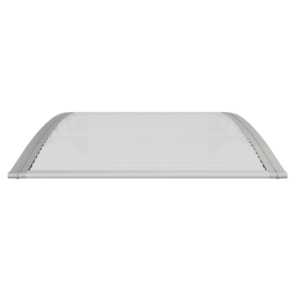 Vidaxl deurluifel grijs en transparant 100x75 cm polycarbonaat