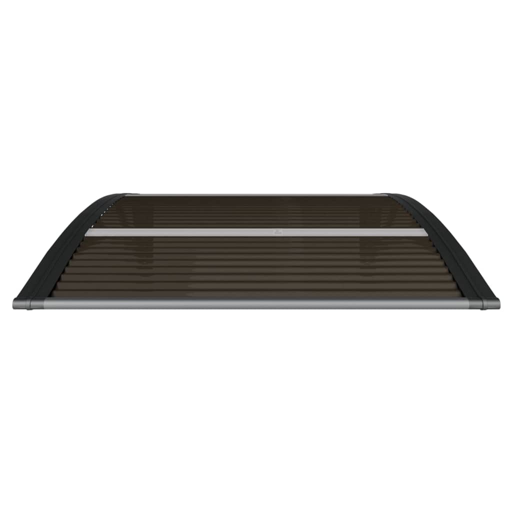 Vidaxl deurluifel zwart 100x75 cm polycarbonaat
