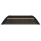 Vidaxl deurluifel zwart 100x75 cm polycarbonaat