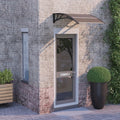 Vidaxl deurluifel zwart 100x75 cm polycarbonaat