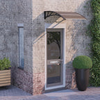 Vidaxl deurluifel zwart 100x75 cm polycarbonaat