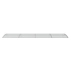 Vidaxl deurluifel 350x75 cm polycarbonaat grijs en transparant