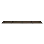 Vidaxl deurluifel 350x75 cm polycarbonaat zwart