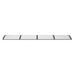 Vidaxl deurluifel 350x100 cm polycarbonaat zwart