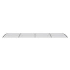 Vidaxl deurluifel grijs 350x100 cm polycarbonaat