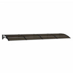 Vidaxl deurluifel zwart 350x100 cm polycarbonaat