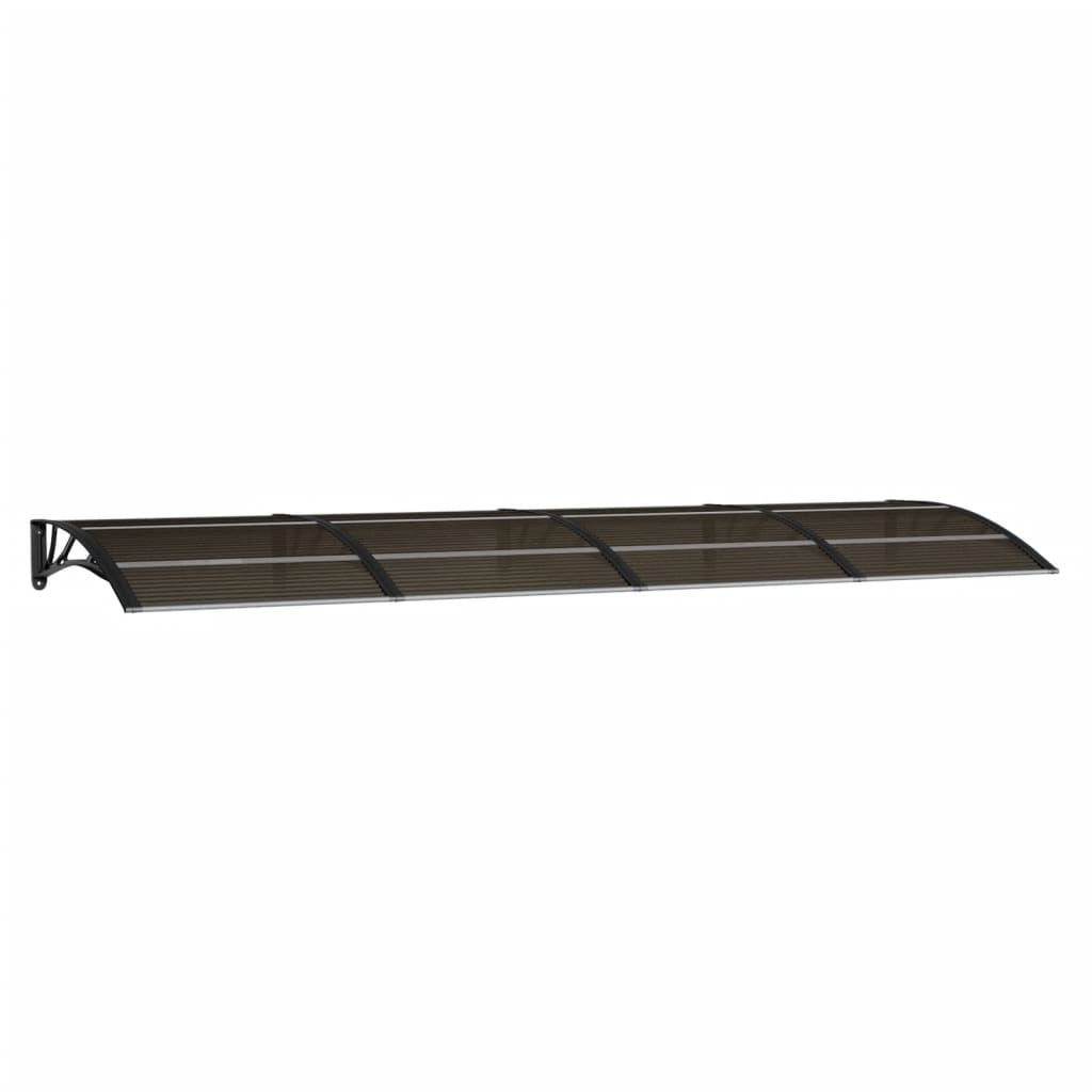 Vidaxl deurluifel zwart 350x100 cm polycarbonaat