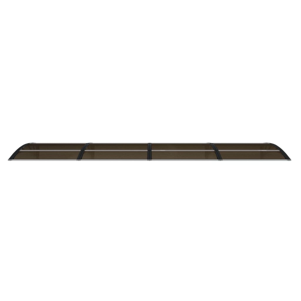 Vidaxl deurluifel zwart 350x100 cm polycarbonaat