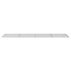 Vidaxl deurluifel 400x75 cm polycarbonaat grijs en transparant