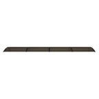 Vidaxl deurluifel 400x75 cm polycarbonaat zwart