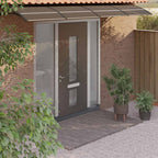 Vidaxl deurluifel 400x75 cm polycarbonaat zwart